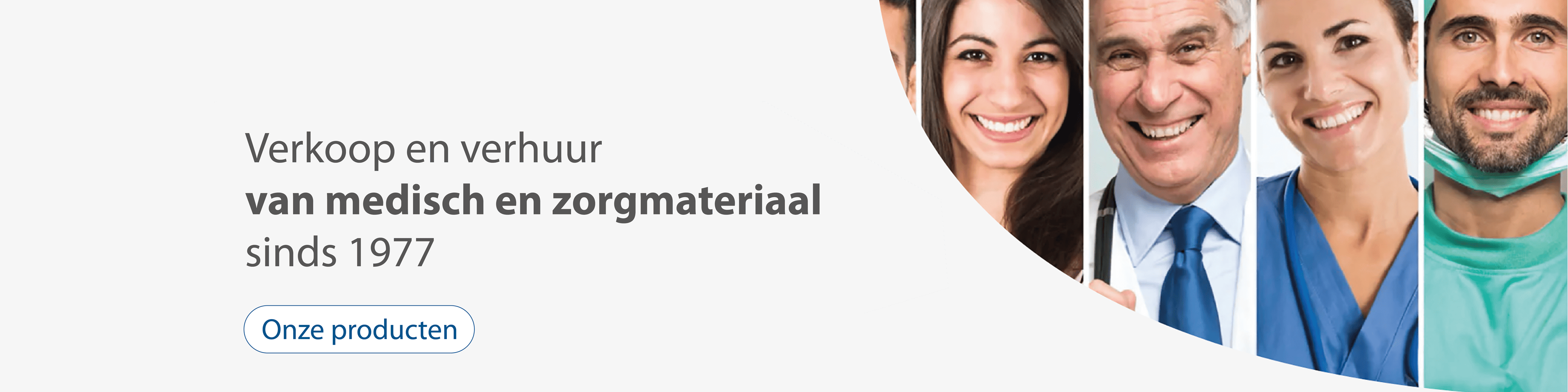banner verkoop en verhuur van medisch en zorgmateriaal